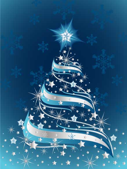 Arbol de Navidad Azul, dibujos de navidad, imagenes de navidad