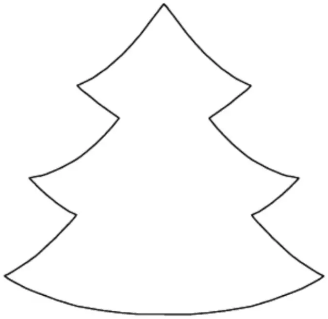 Molde para arbol de navidad - Imagui