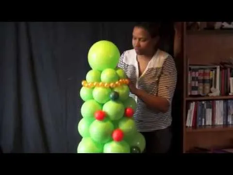 arbol de navidad con globos - YouTube