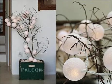 Cómo hacer un árbol de Navidad con ramas - Paperblog