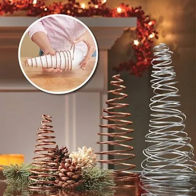 Árbol Navideño moderno hecho con alambre - Especial de Navidad 2012