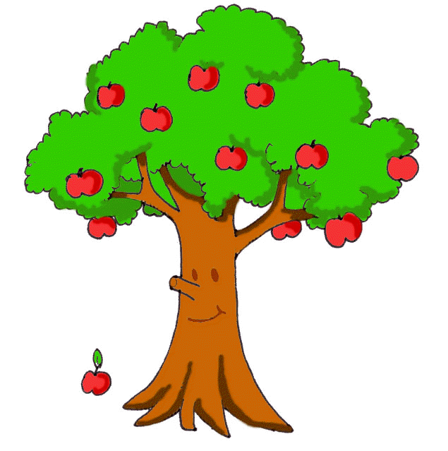 Arboles caricatura con frutos - Imagui