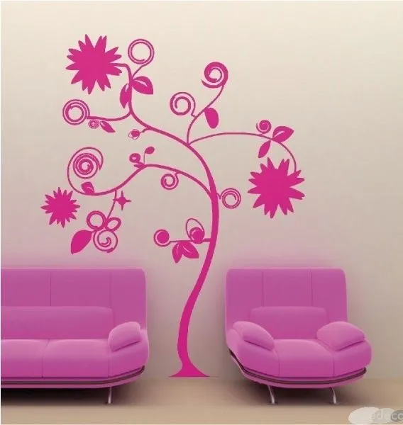 Diseño de arboles en paredes - Imagui