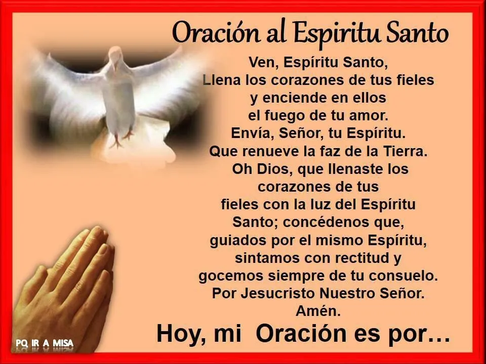 Arcangel Gabriel: Oración al Espíritu Santo! Arcangel Gabriel: Oración al Espíritu Santo!