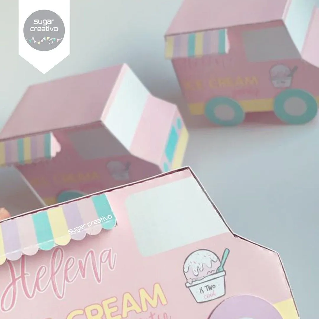 Archivo de Corte Template Caja Camion de Helados Favor Box - Etsy México Archivo de Corte Template Caja Camion de Helados Favor Box - Etsy México