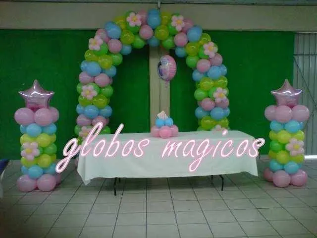 arco bonita combinación creación de globos magicos | Arcos ...