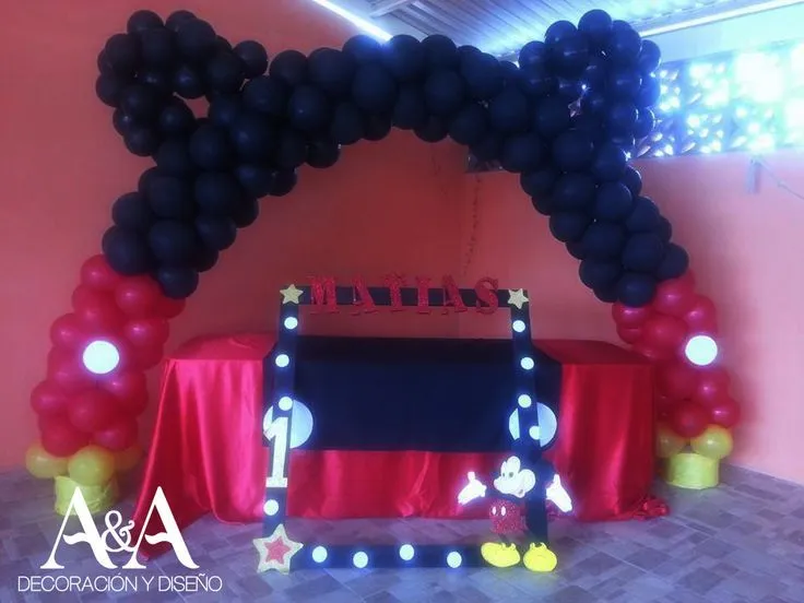 Arco de globos Mickey Mouse | ARCO DE GLOBOS | Pinterest | Mickey ...