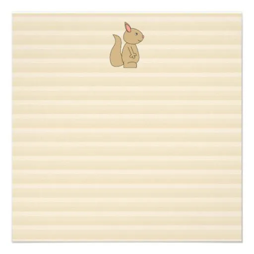 Ardilla linda, fondo beige de la raya comunicado de Zazzle. Ardilla linda, fondo beige de la raya comunicado de Zazzle.
