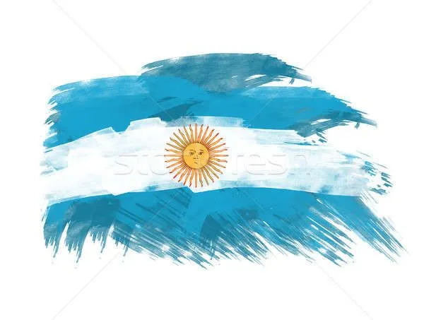 Argentina · bandera · cepillo · blanco · fondo - foto stock ...