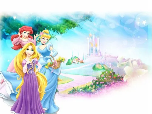 Ariel,Cinderella,Rapunzel fondo de pantalla - princesas de disney ...