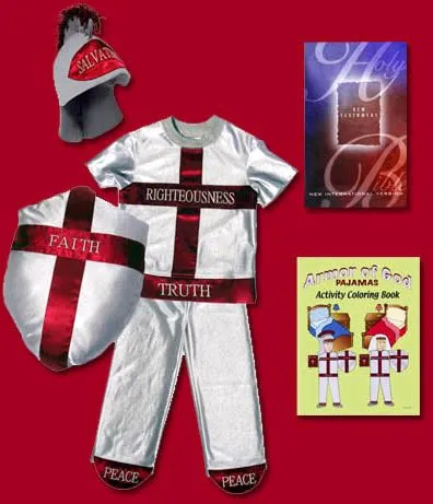 Armadura de Dios, pijamas de cruzados para niños
