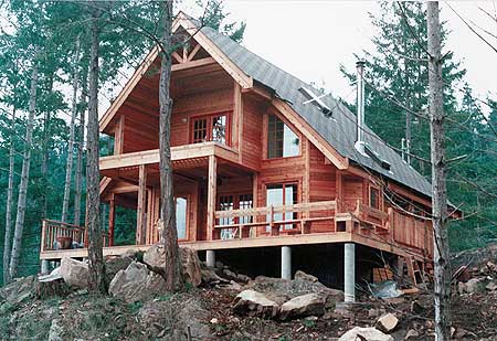 Casas de madera y chalets típicos estilo Country,
