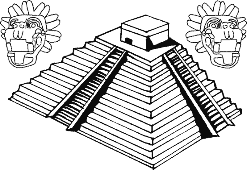 Piramides aztecas para dibujar - Imagui