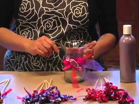 Arreglo de dulces y arena para XV años DIY Arrangement XV - YouTube