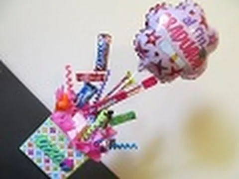 Arreglo de Dulces y globo para REGALAR! - floritere - 2012 - YouTube