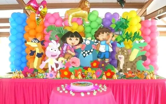 Decoración cumpleaños Dora y diego - Imagui