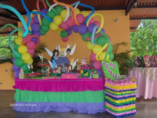 Decoración de fiesta de campanita cotillones - Imagui