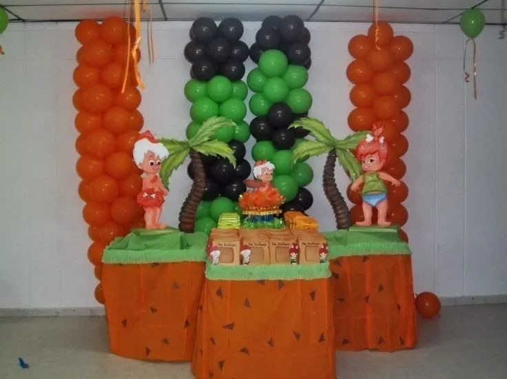 Decoraciónes de fiesta infantiles de bam bam - Imagui