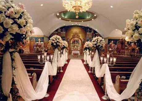 Arreglos florales iglesia matrimonio - Imagui