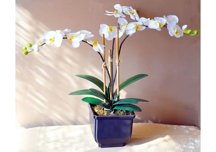Arreglos florales con orquideas artificiales - Imagui