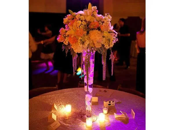 Arreglos de flores para bodas de noche altos | Wedding | Pinterest