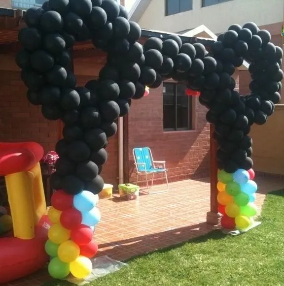 decoracion con globos para fiestas infantiles de mickey mouse ...
