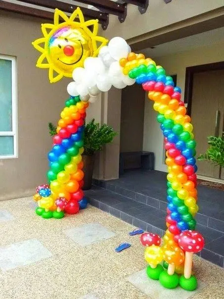 Decoración para fiestas con globos ~ cositasconmesh