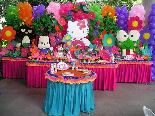 Decoraciónes para una fiesta de Hello Kitty - Imagui