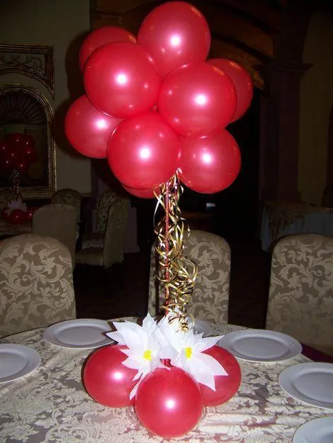 Arreglos de mesa con globos para 15 años - Imagui