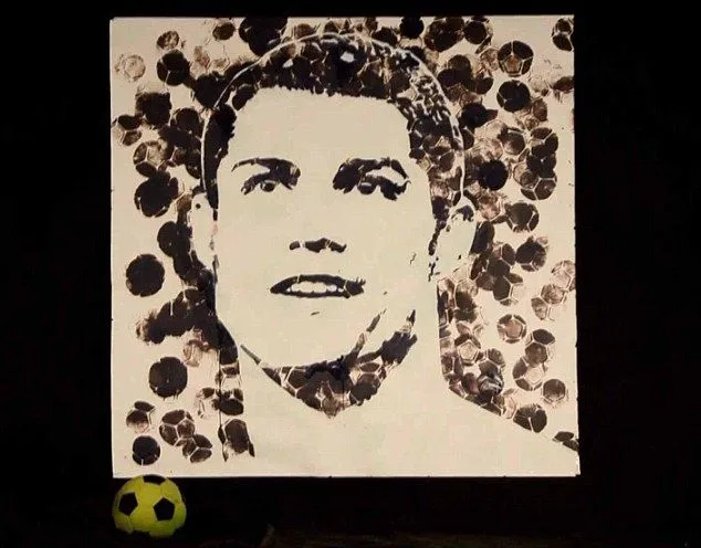 Arte a balonazos: Messi y Cristiano Ronaldo « El Enganche