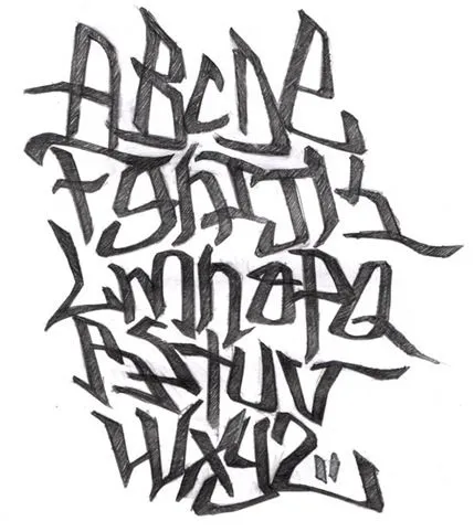 Tipos de letras abecedario graffiti - Imagui