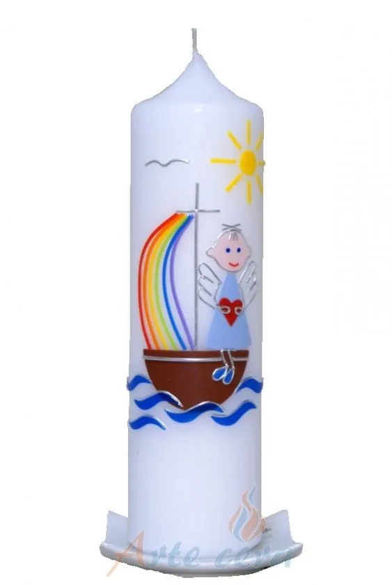 Arte cera - Velas de bautizo - Pida su vela bautizo