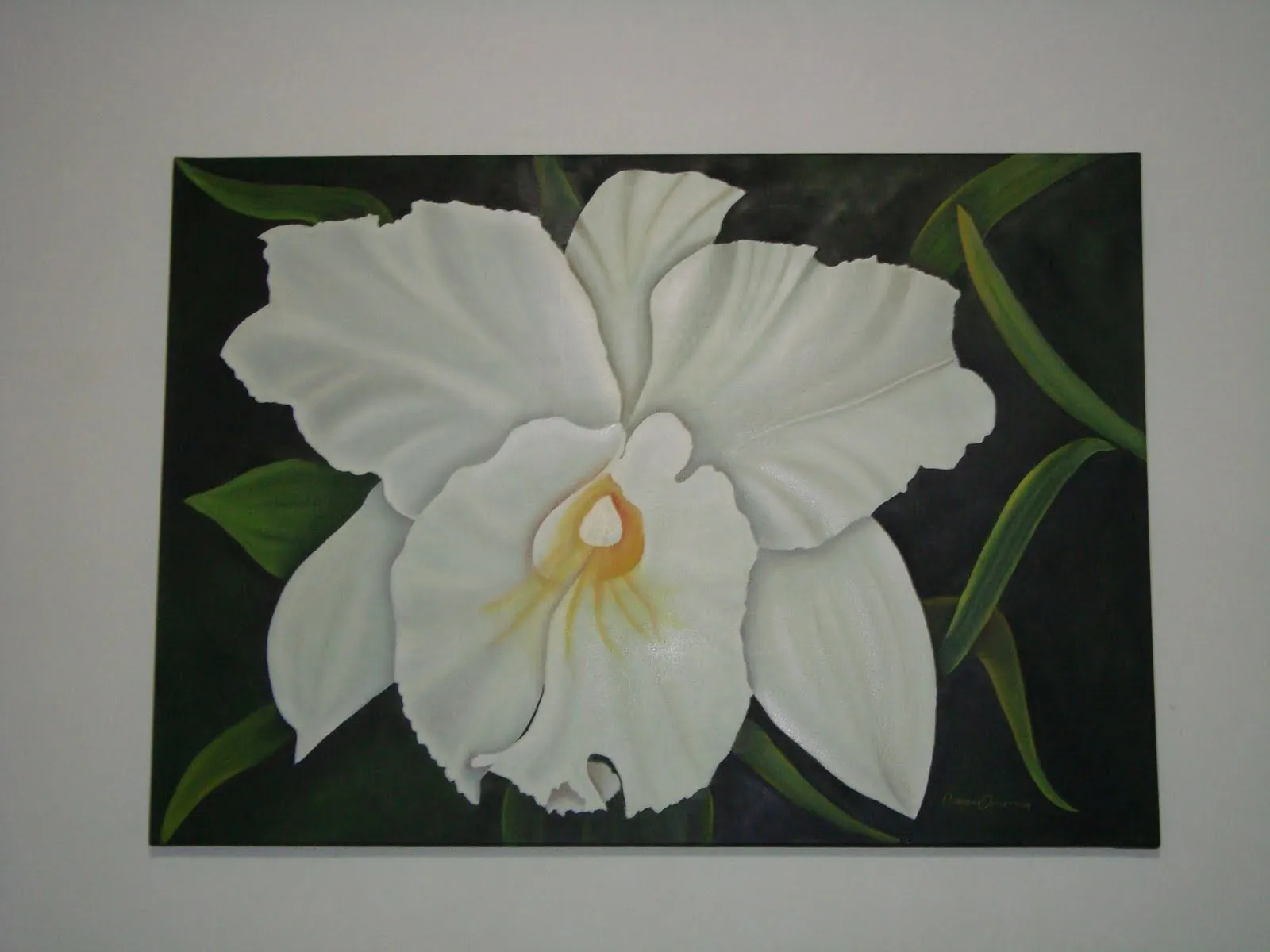  ... . Arte Decorativo: Orquídea en óelo
