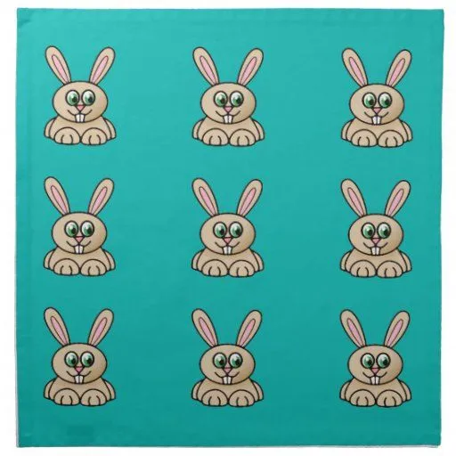Arte del dibujo animado del conejo de los ojos ver servilleta de ... Arte del dibujo animado del conejo de los ojos ver servilleta de ...