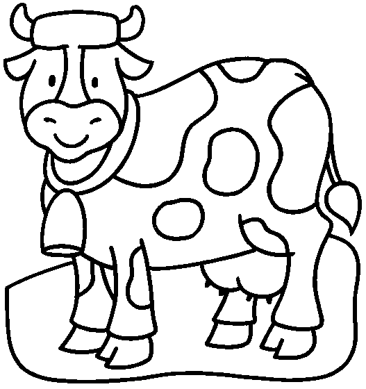 Vacas en caricatura para colorear - Imagui