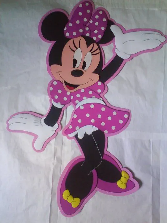 Como hacer una Minnie Mouse en foami - Imagui