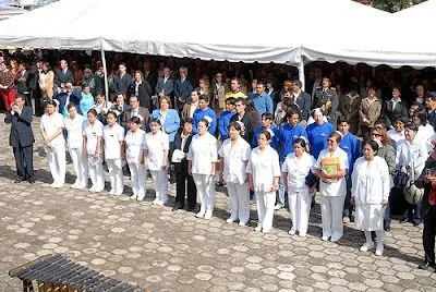 Enfermeras ecuatorianas. Fuente: Presidencia de Ecuador
