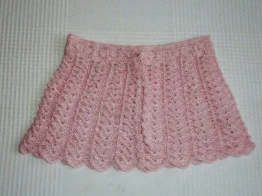 Falda para bebé a crochet - Imagui
