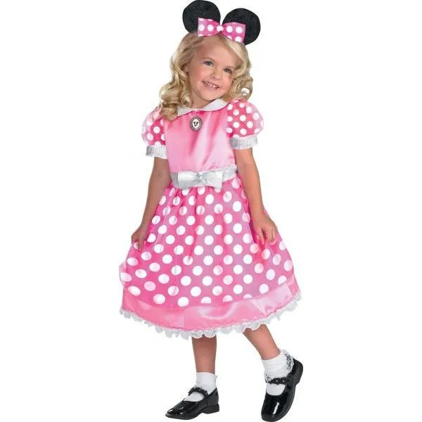 Disfraz de Minnie Mouse Clubhouse Rosa Deluxe para niña. | vestido ...