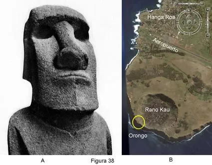 Arte rupestre Rapa Nui isla de pascua Hiva Moai Rapa Iti