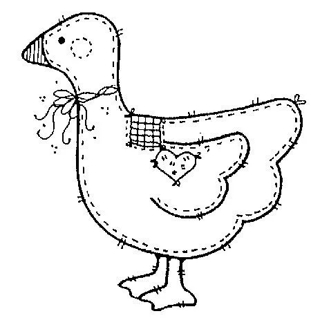Artesanatos e bordados: Galinhas em moldes de galinhas em patchwork