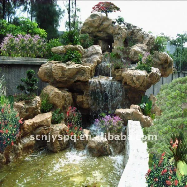Rocalla Artificial cascadas para el jardín-Productos de piedra ...