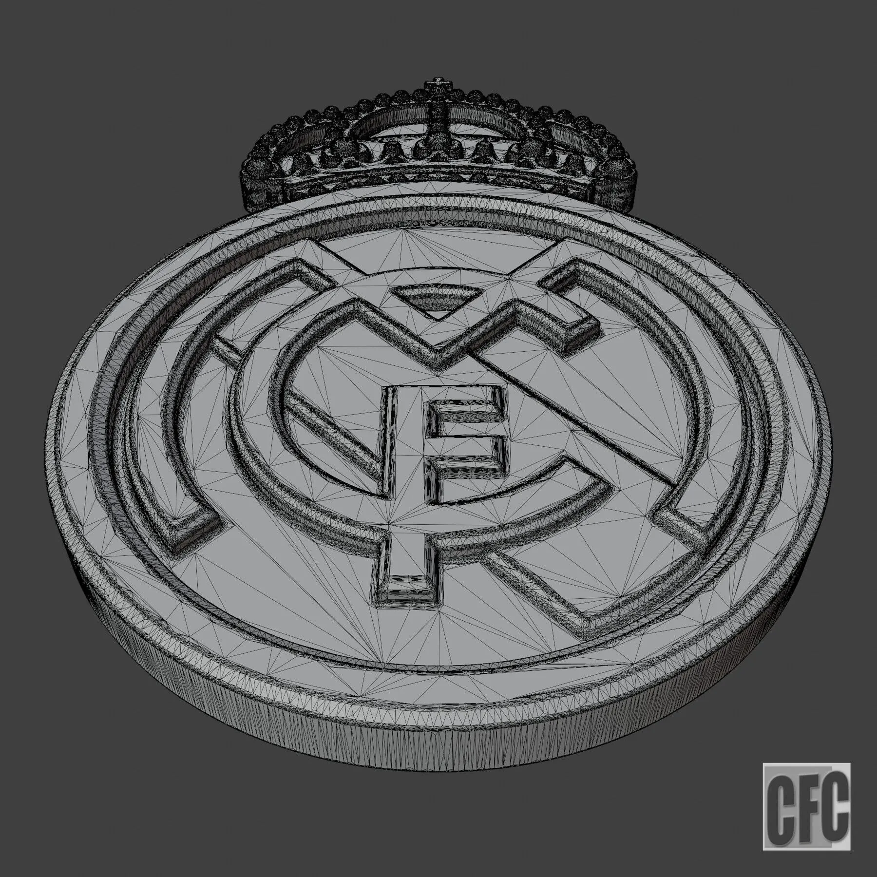 ArtStation - Real Madrid 3d print logo | Resources