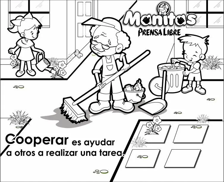 Dibujos de cooperacion para niños - Imagui