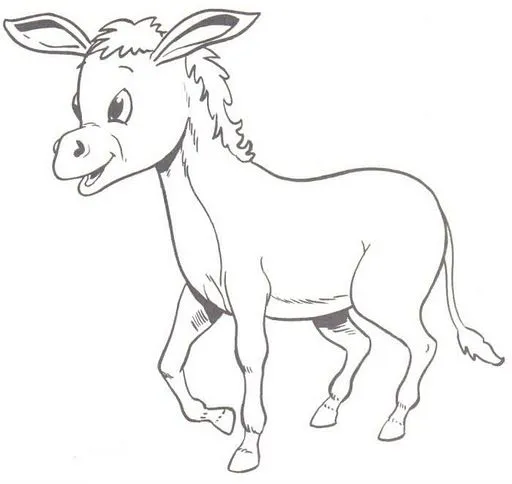 Dibujos de burros para pintar - Imagui