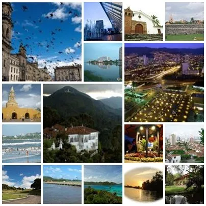 ASOMBROSAS CIUDADES Y PAISAJES DE COLOMBIA: collage ciudades de ...