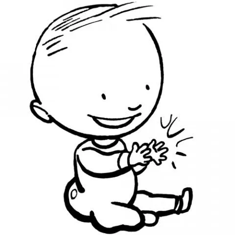 Un niño riendo en dibujo - Imagui