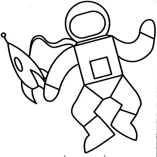 Dibujos de un astronauta para colorear - Imagui
