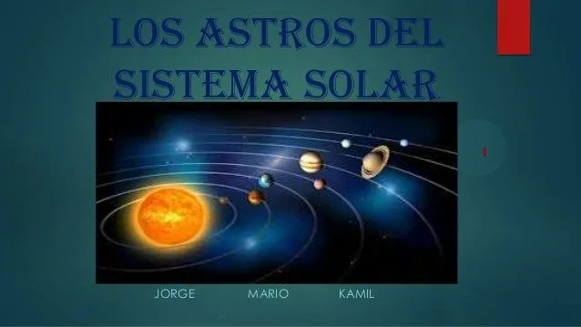 Los astros del sistema solar
