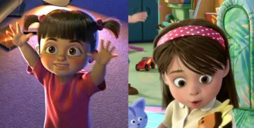 up Boo (from Monsters Inc.) in Toy Story 3? You decide.LEFT: Monster ... up Boo (from Monsters Inc.) in Toy Story 3? You decide.LEFT: Monster ...